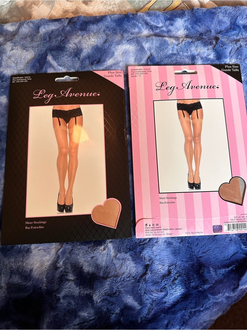 Leg Avenue Nude Sheer Stockings - Pair of Packaged Sets